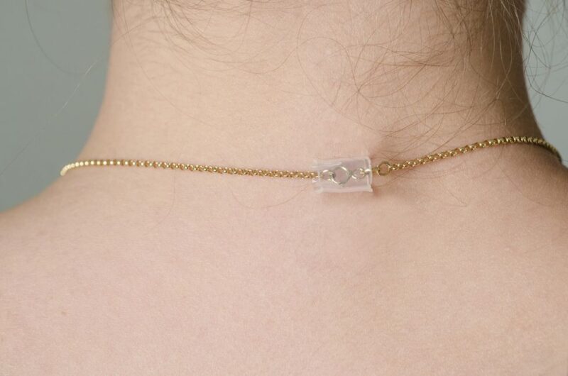 remove hair out of necklace